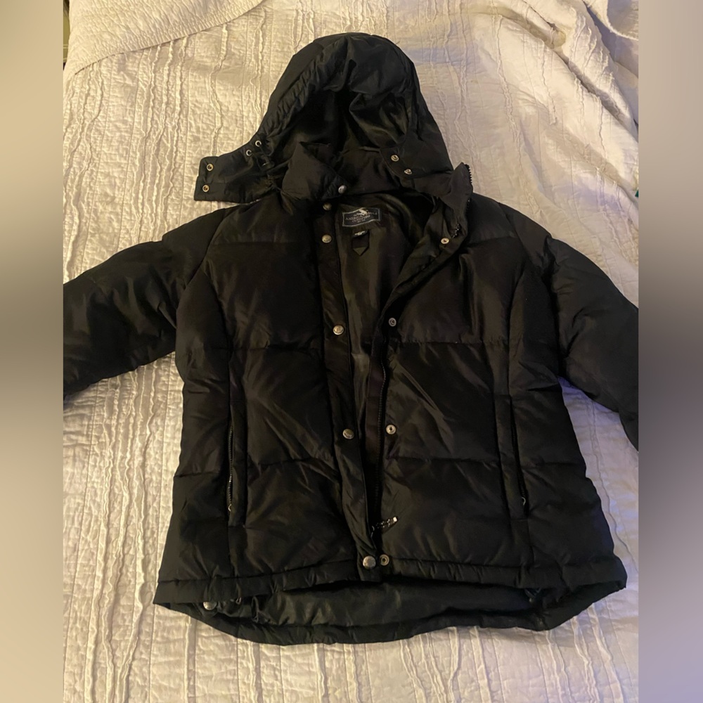 American Eagle Outfitters Black Puffer Jacket